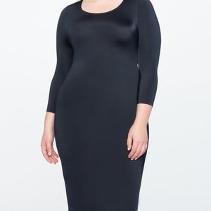 Size 18 Eloquii Fitted Midi Dress